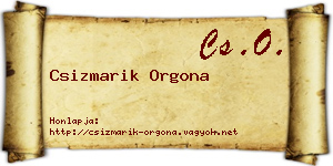 Csizmarik Orgona névjegykártya